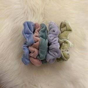 pack of 5 pastel scrunchies